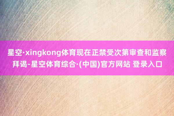 星空·xingkong体育现在正禁受次第审查和监察拜谒-星空体育综合·(中国)官方网站 登录入口
