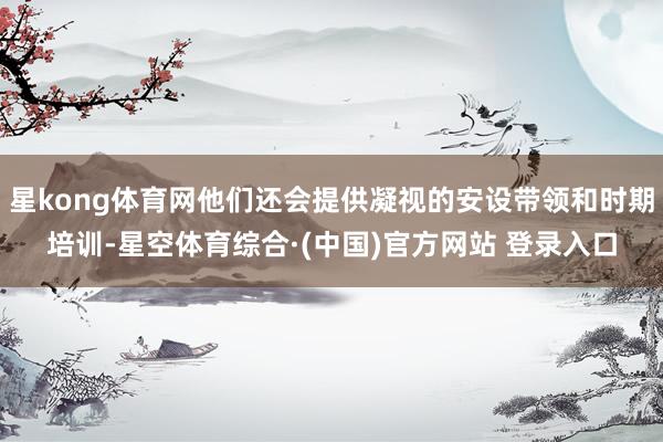 星kong体育网他们还会提供凝视的安设带领和时期培训-星空体育综合·(中国)官方网站 登录入口