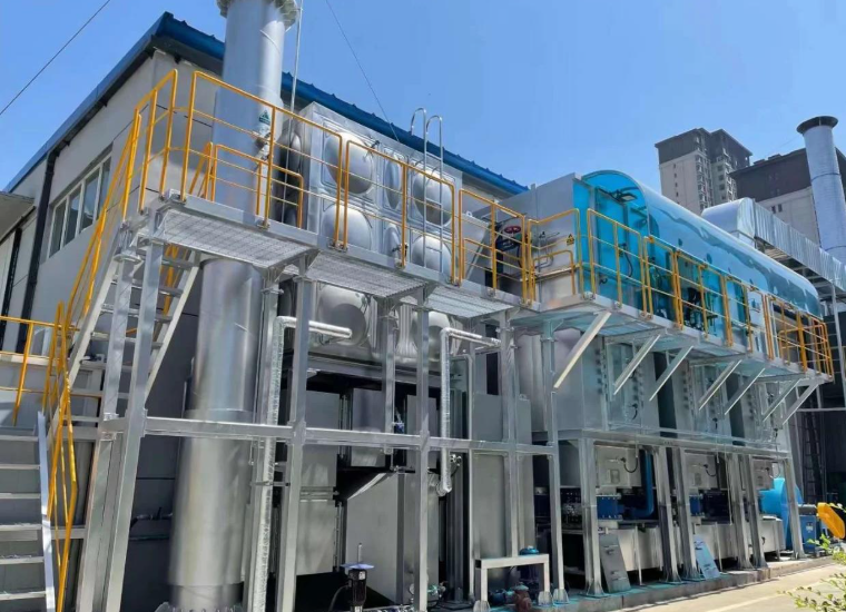 郑州天生赢家凯发一触即发科技生物滴滤塔工程案例图