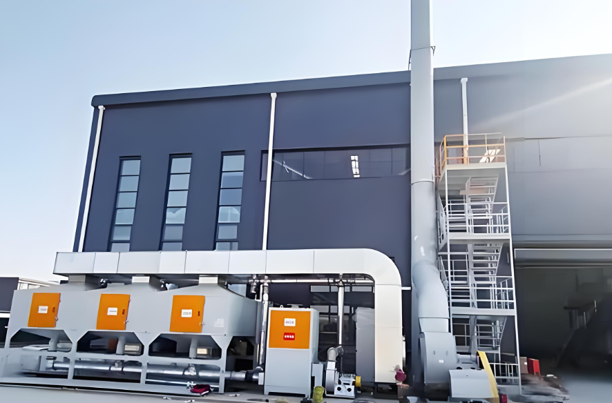 郑州天生赢家凯发一触即发科技催化燃烧设备生产车间